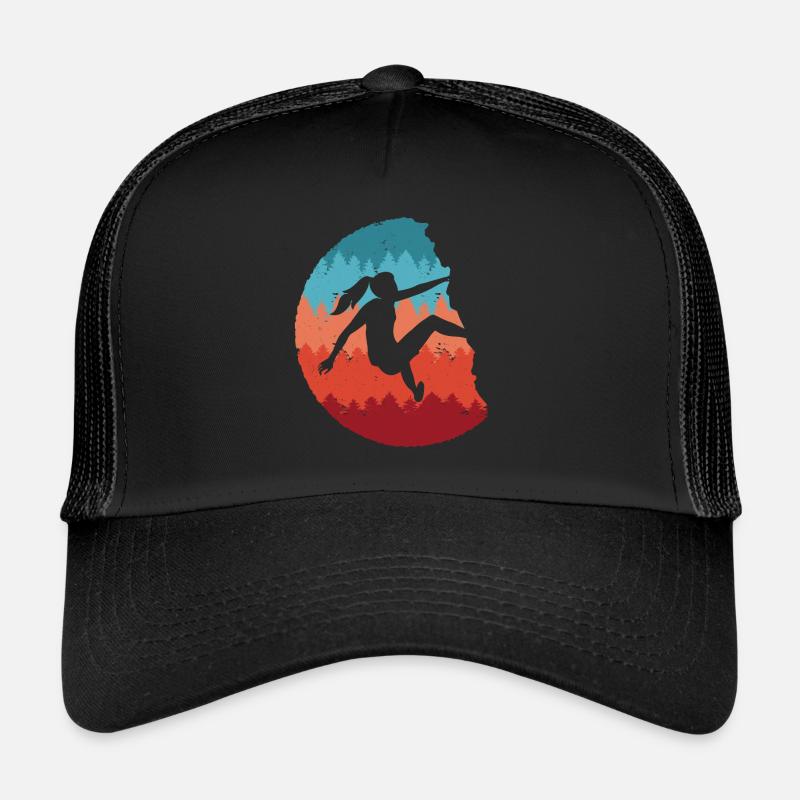 Bouldern Kletterer Frauen Mädchen Berge Klettern - Trucker Cap - Schwarz/Schwarz