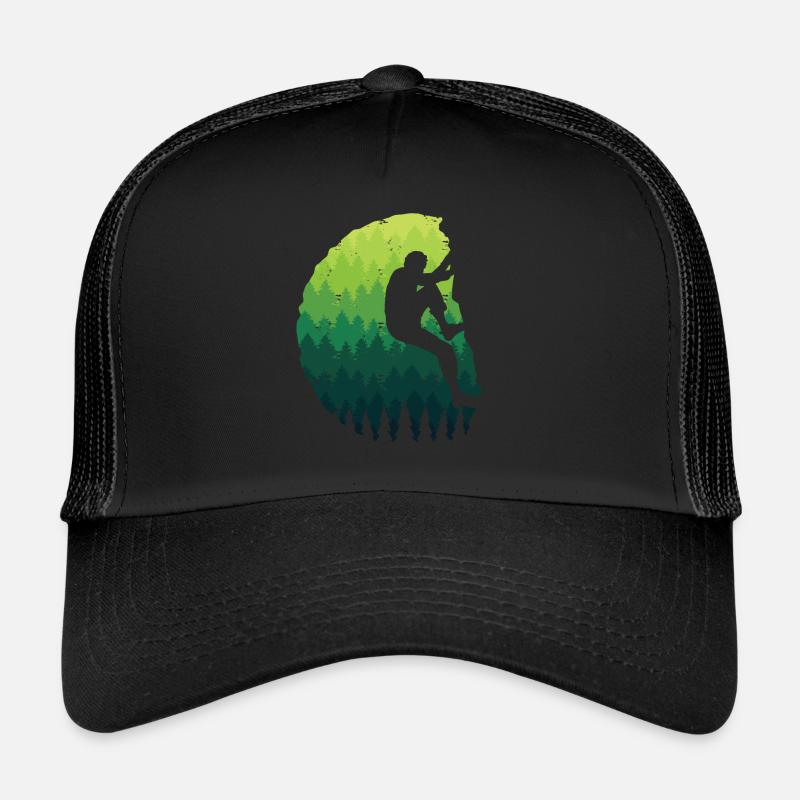 Climbing Climbers Kids Boys Mountains Bouldering Trucker Cap