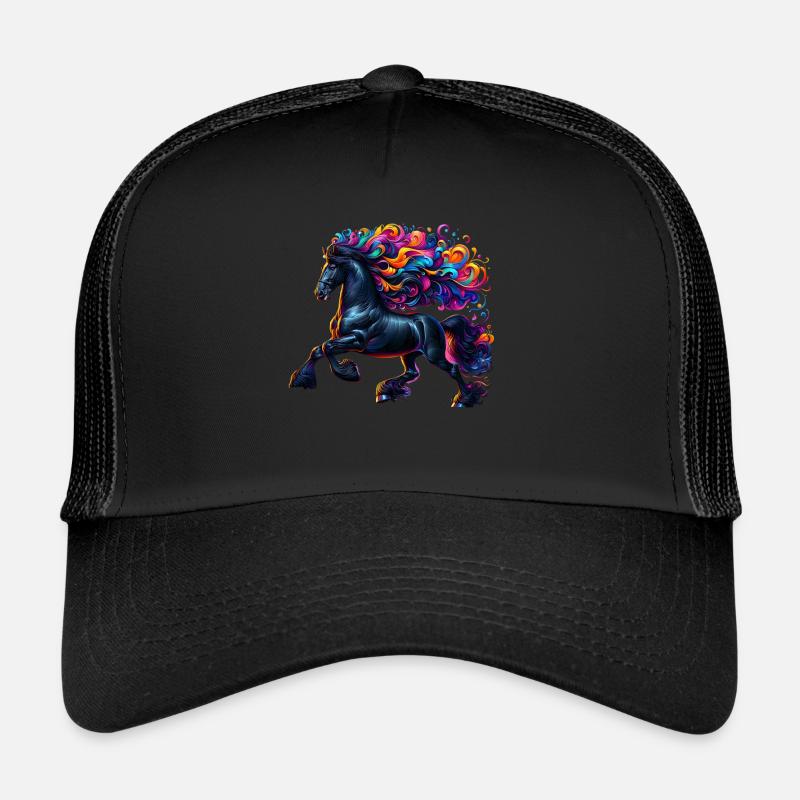 Cheval frison Pferd Casquette trucker 
