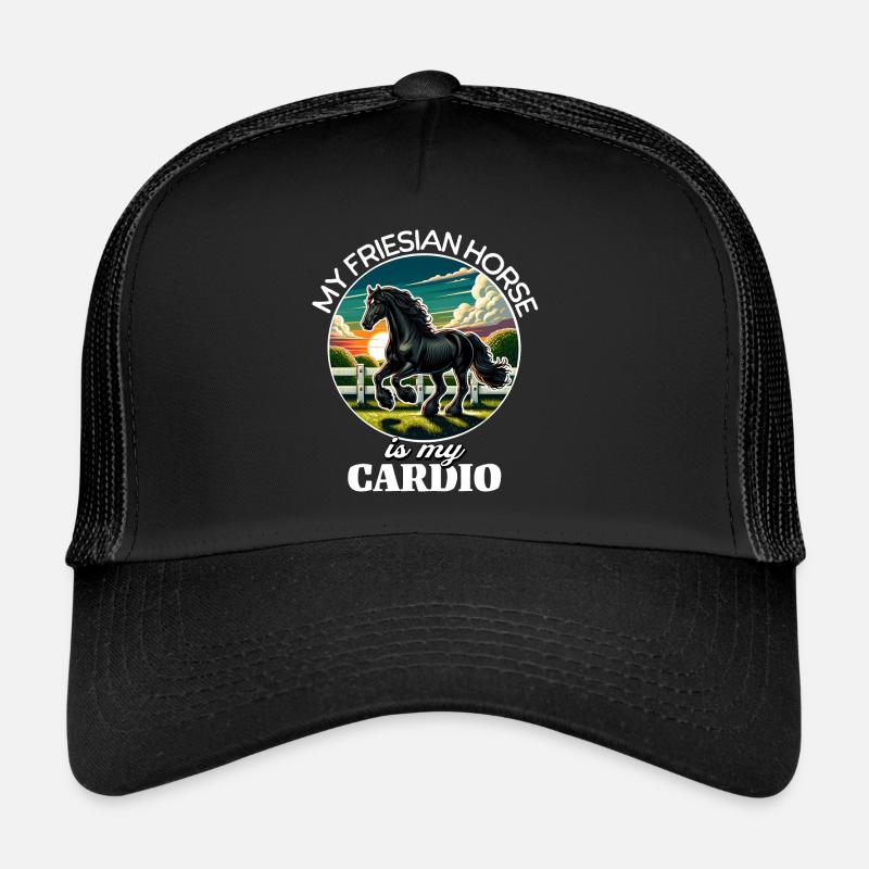 Friesian Horse Pferd Trucker Cap