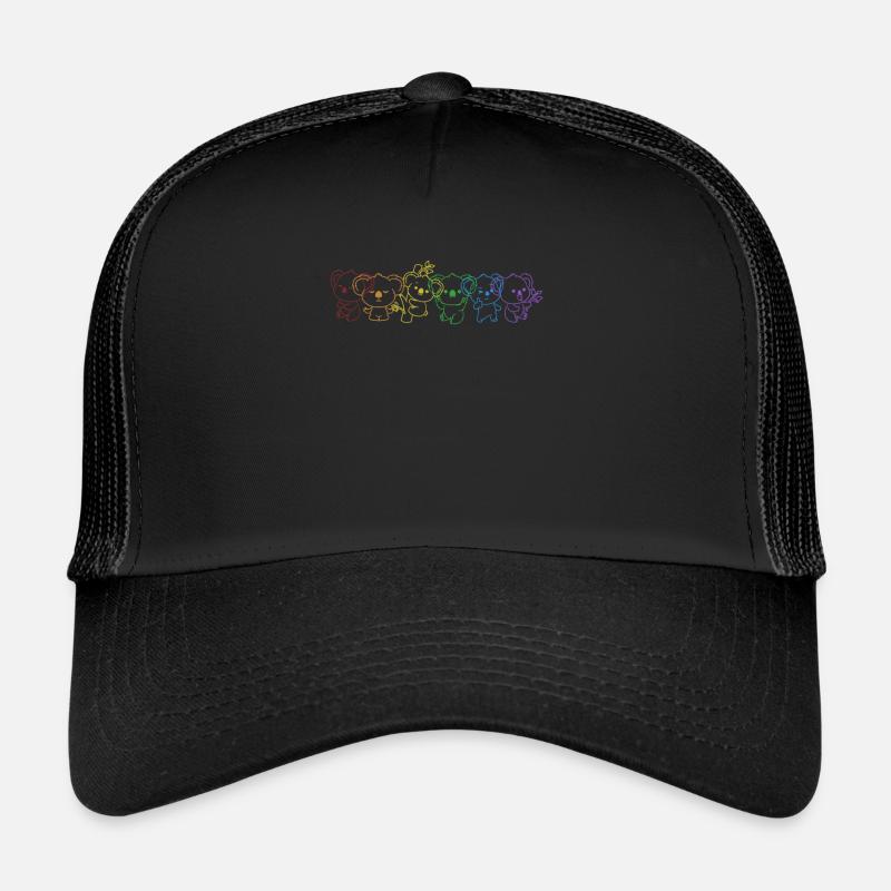 Koala LGBT Rainbow Koalabear Eucalyptus Lover Trucker Cap