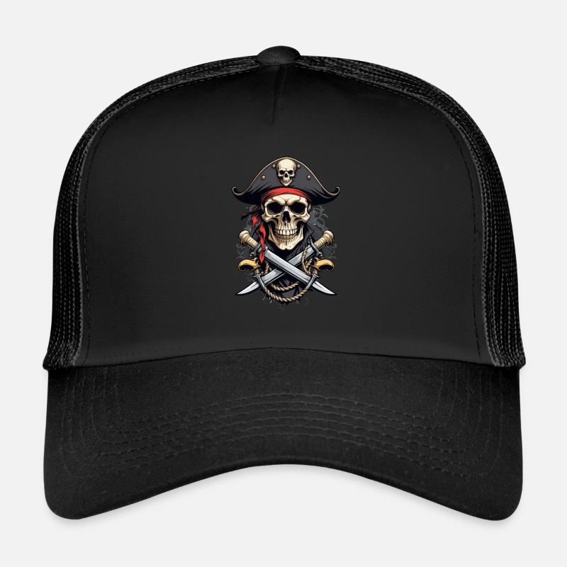 Costume de Pirate Drapeau Drapeau Jolly Roger Casquette trucker 