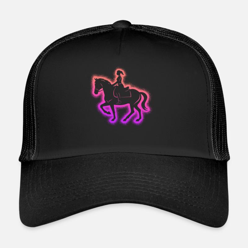 Équitation Cavalier Cavalier Femmes Filles Chevaux Casquette trucker 