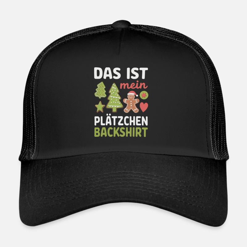 Cookie Baking Shirt Funny Christmas Design Trucker Cap
