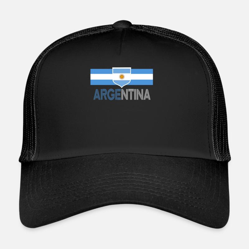 Argentina Gift Argentina Argentine Flag Trucker Cap