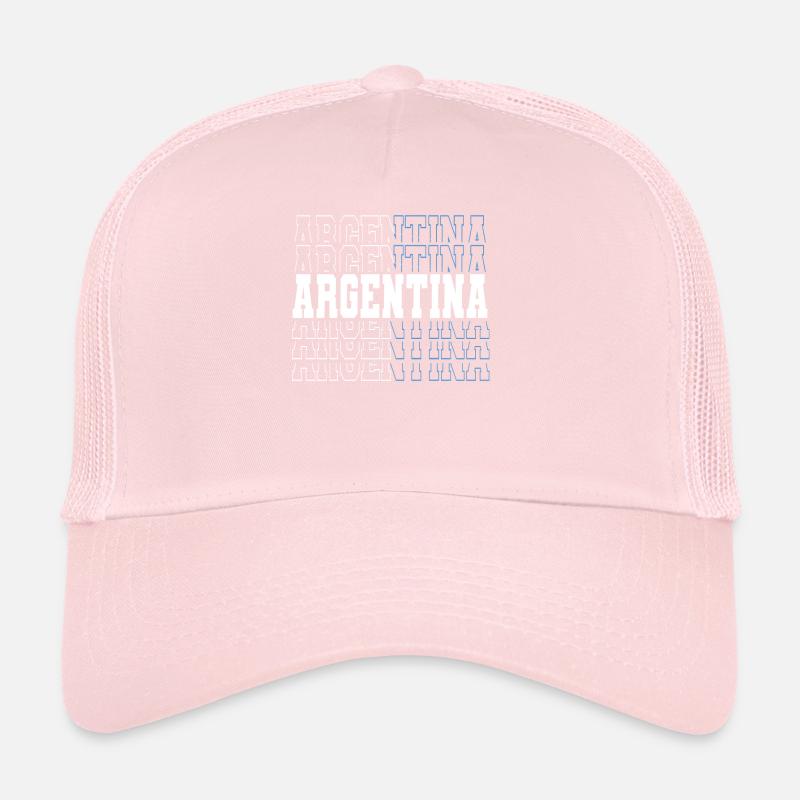 Argentina Gift Argentina Argentine Flag Trucker Cap