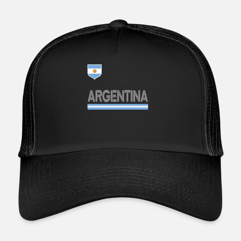 Argentina Gift Argentina Argentine Flag Trucker Cap