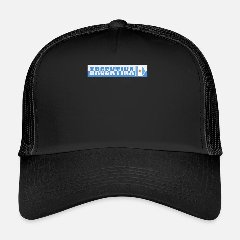 Argentina Gift Argentina Argentine Flag Trucker Cap