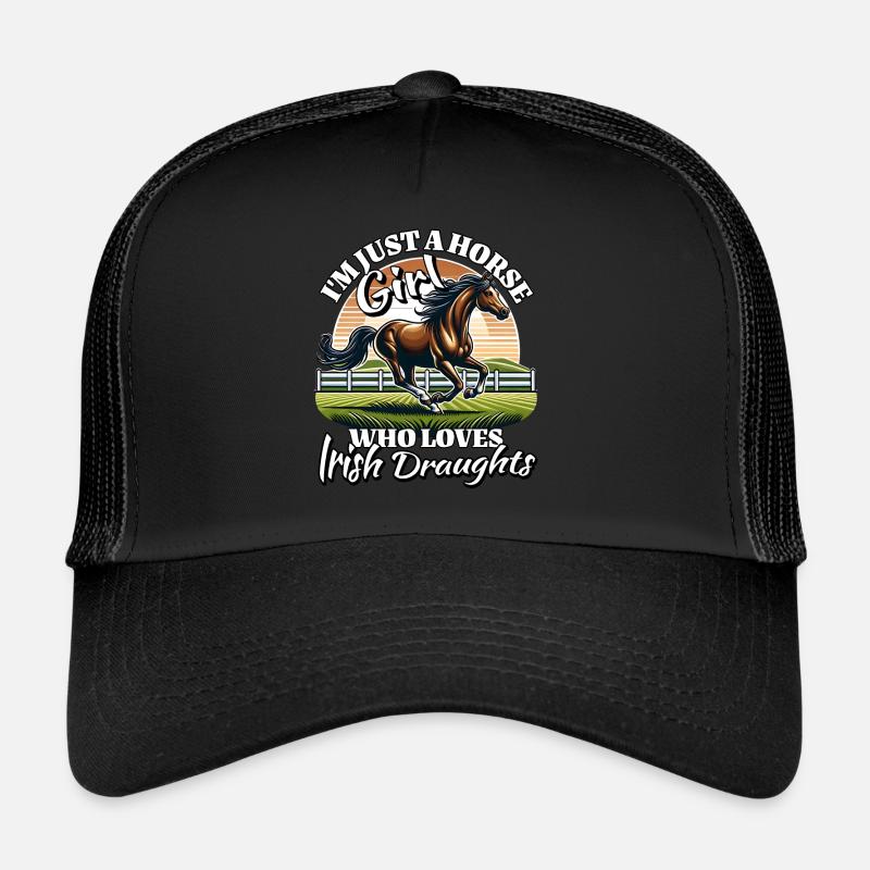 J’adore le dicton des chevaux de trait irlandais Casquette trucker 