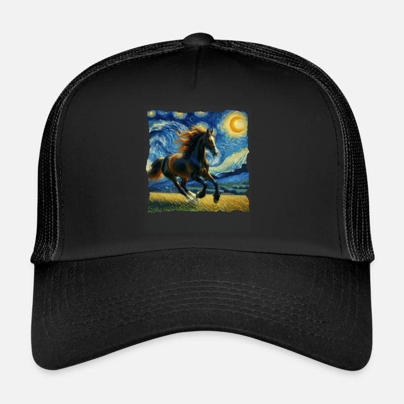 Irisches Zugpferd Starry Night Trucker Cap