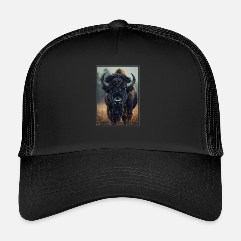 Bisons Bison - Trucker Cap - Schwarz/Schwarz
