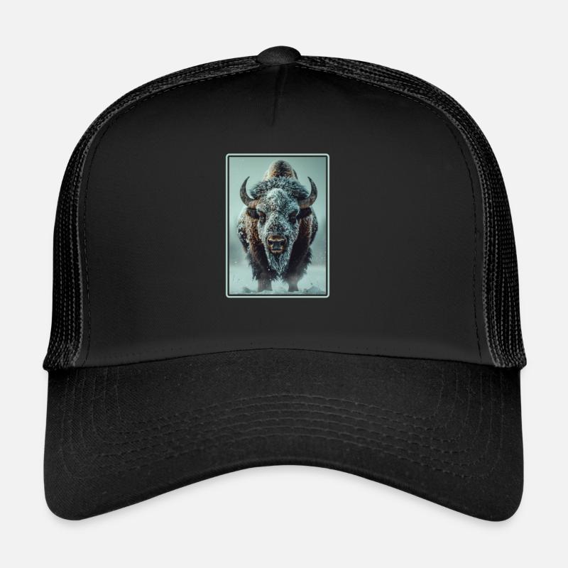 Bisons Bison - Trucker Cap - Schwarz/Schwarz