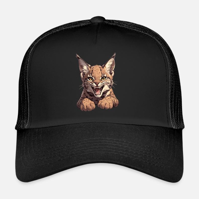 Bobcats Rotluchse Rotluchs Luchs - Trucker Cap - Schwarz/Schwarz