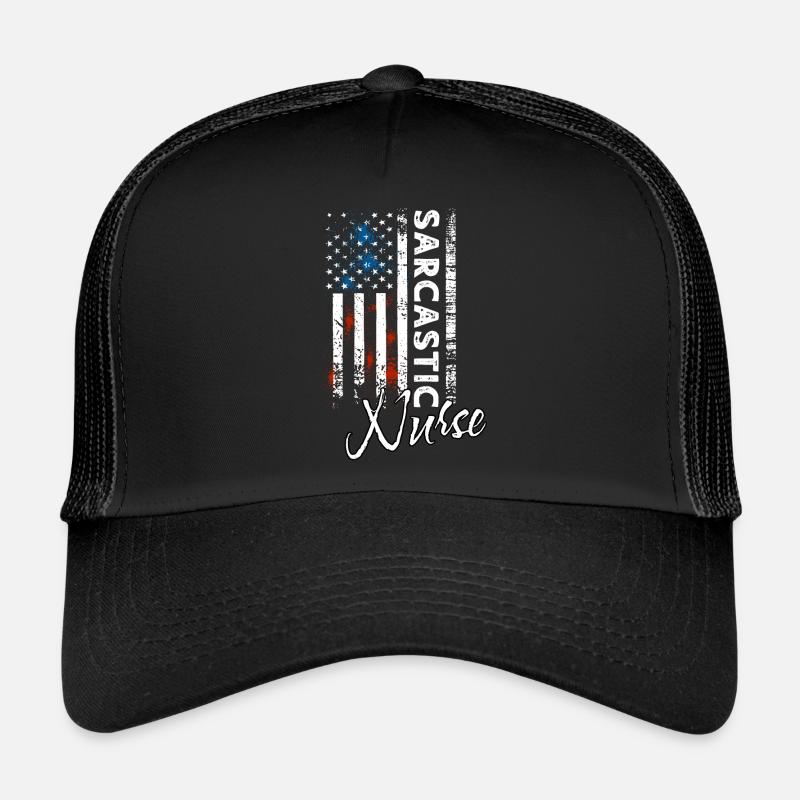 Infirmière sarcastique Casquette trucker 