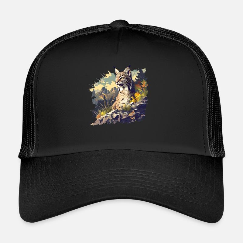 Bobcats Rotluchse Rotluchs Luchs - Trucker Cap - Schwarz/Schwarz