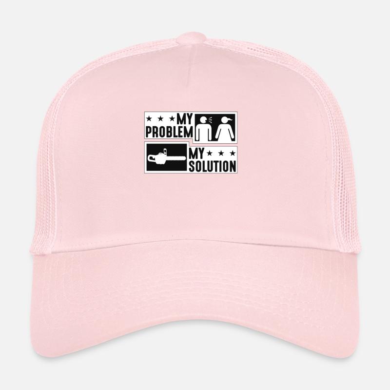 Tree Surgeon My Problem My Solution Pictogram Mom Trucker Cap