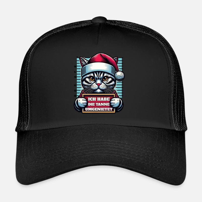 Père Noël Drôle de chats Noël Casquette trucker 