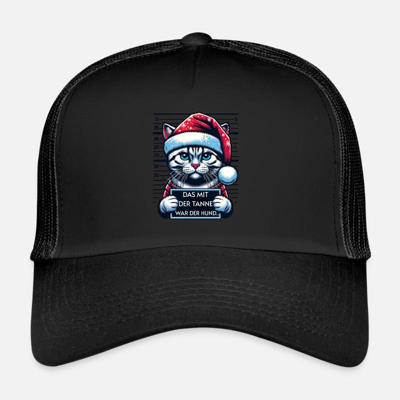 Père Noël Drôle de chats Noël Casquette trucker 
