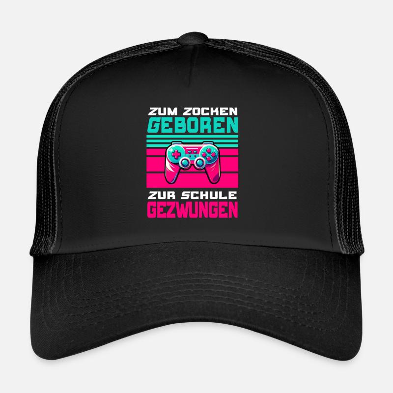Né pour jouer, forcé d’aller à l’école, jouer Casquette trucker 