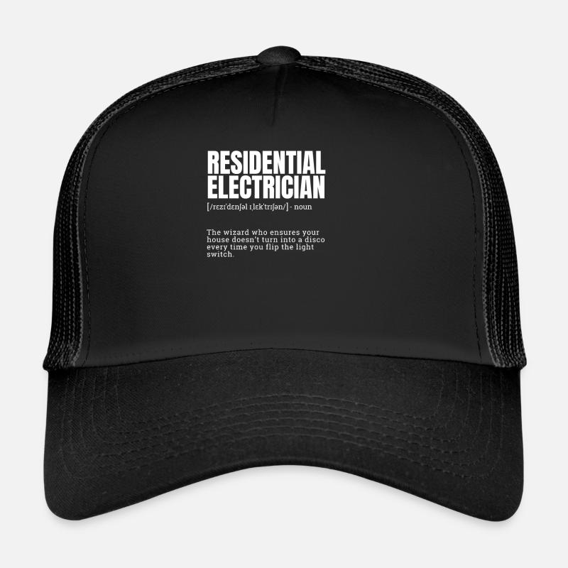 funny dictionary, occupation humor, electrician gi Trucker Cap