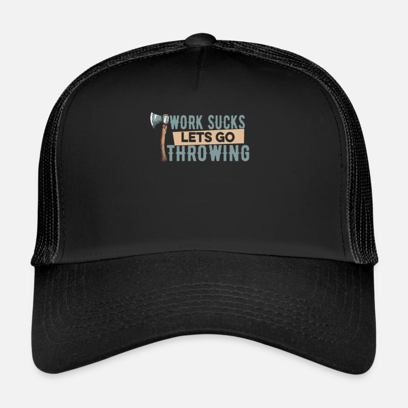 Axe Throwing Axe Thrower Trucker Cap