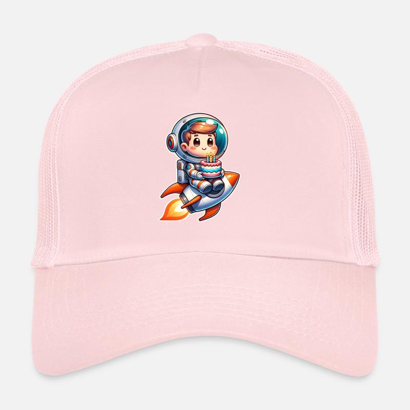 Astronaute Anniversaire Fusée Casquette trucker 