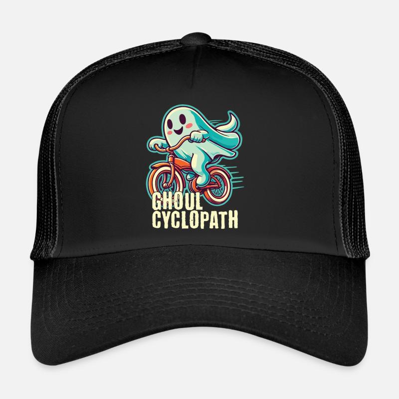 Fantômes cyclistes pour Halloween Casquette trucker 