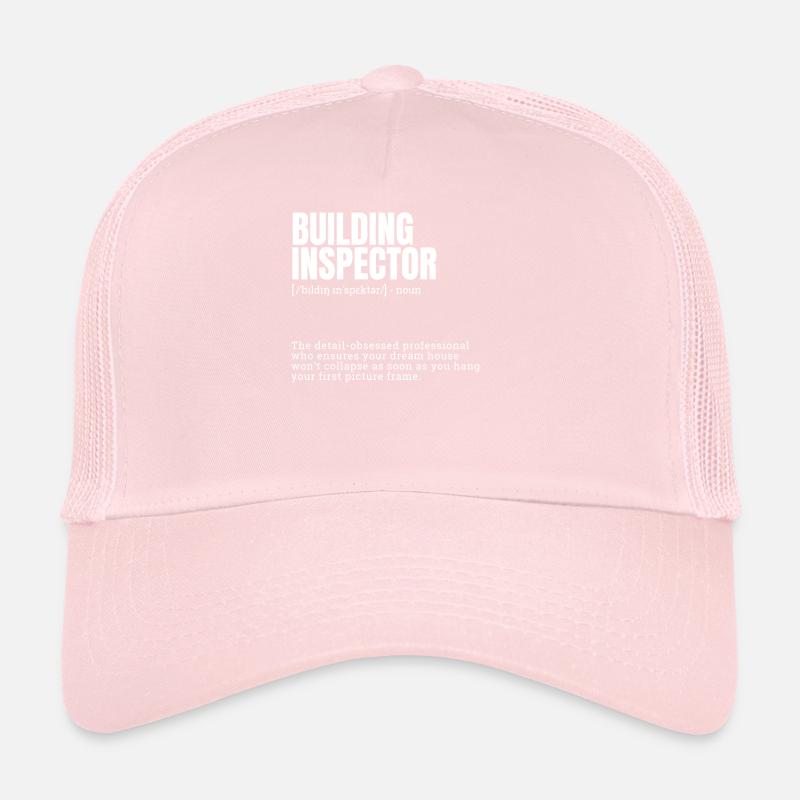 Building Inspector Definition Novelty Graphic Trucker Cap