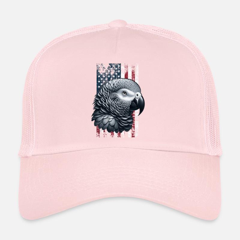 Grey Parrot US Graupapagei Trucker Cap