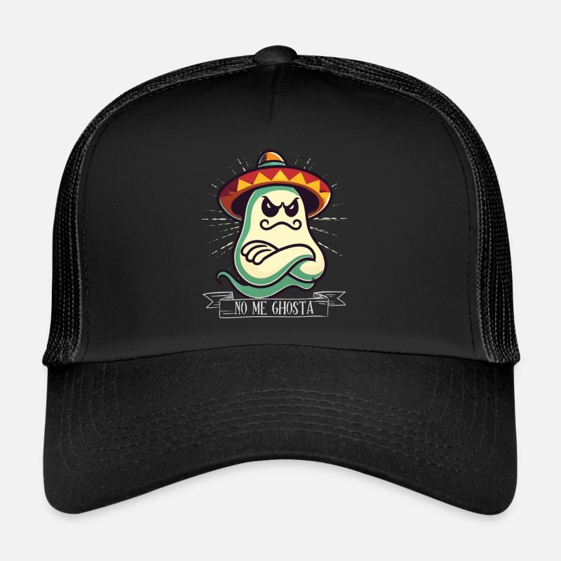 Mexican Ghost No Me Goasta Funny Trucker Cap