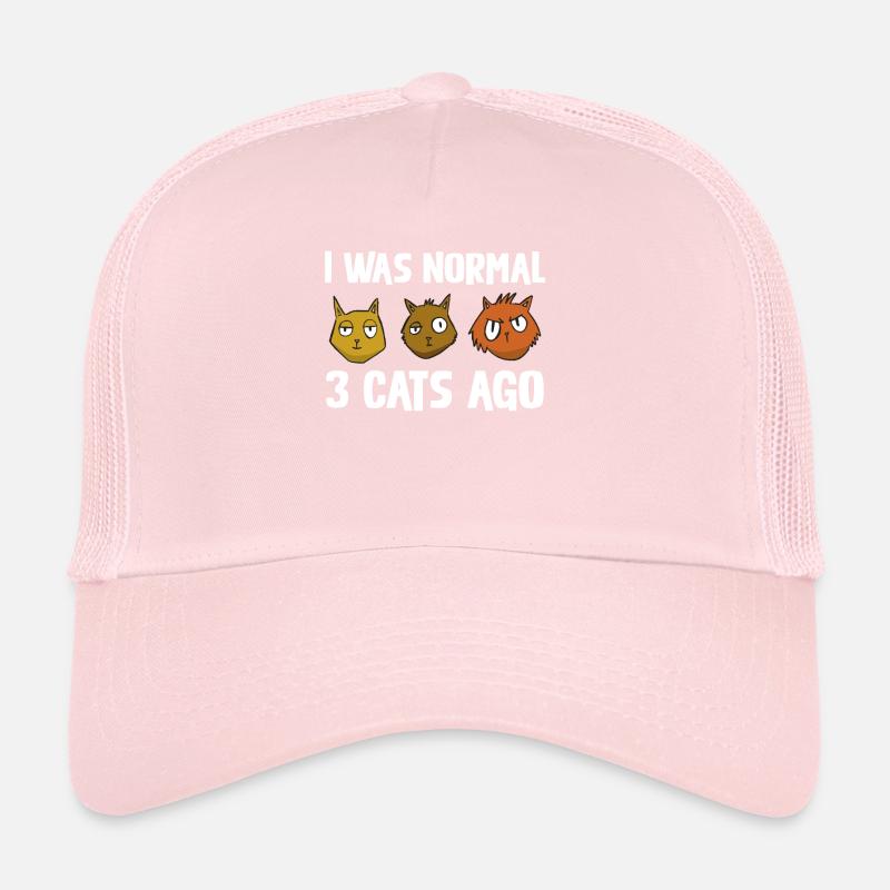 J’étais devant 3 chats motif de chat drôle normal Casquette trucker 
