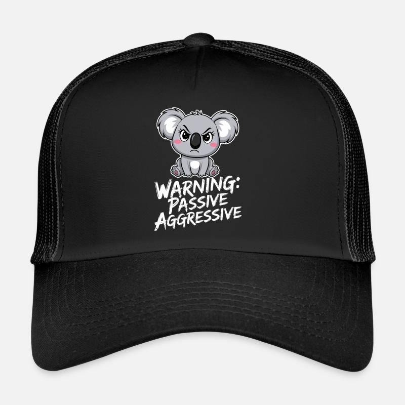 Avertissement : Dessin de koala passif-agressif Casquette trucker 