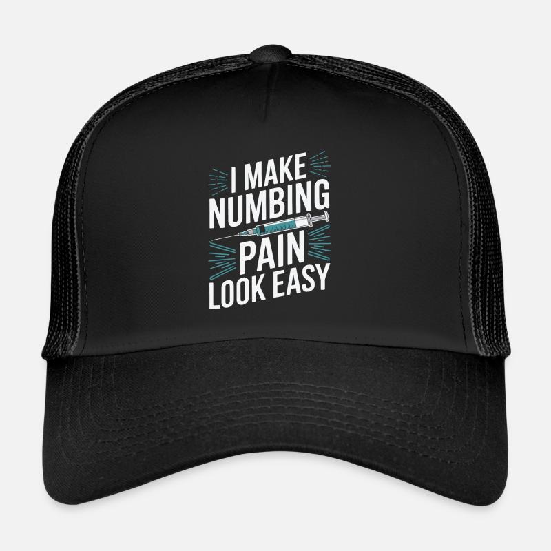 Anesthésiste - Casquette trucker  - noir/noir