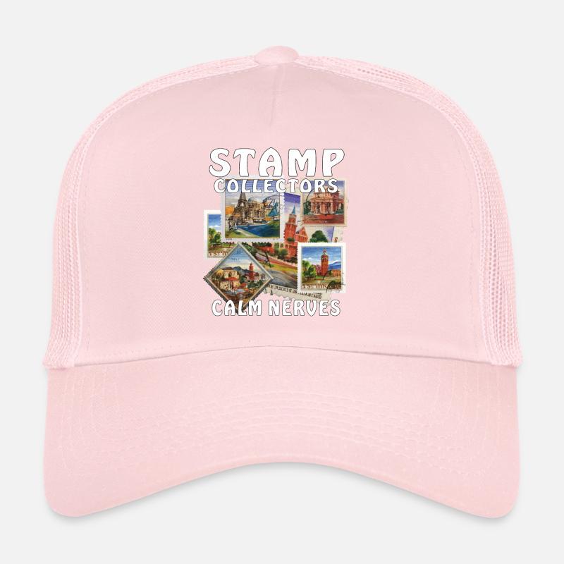 STAMP COLLECTORS CALM NERVES Trucker Cap