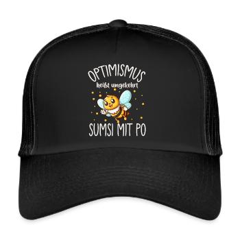 Optimism means conversely Sumsi with buttocks funnier - Trucker Cap - black/black - Front