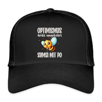Optimism means conversely Sumsi with buttocks funnier - Trucker Cap - black/black - Front