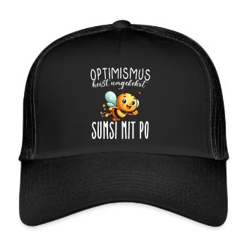 Optimism means conversely Sumsi with buttocks funnier - Trucker Cap - black/black - Front