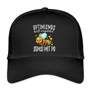 Optimism means conversely Sumsi with buttocks funnier - Trucker Cap - black/black - Front