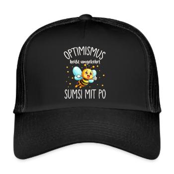 Optimism means conversely Sumsi with buttocks funnier - Trucker Cap - black/black - Front
