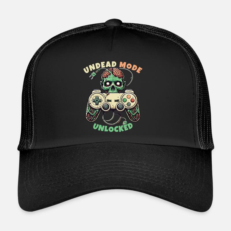 Zombie Gaming Controller: Undead Mode Trucker Cap