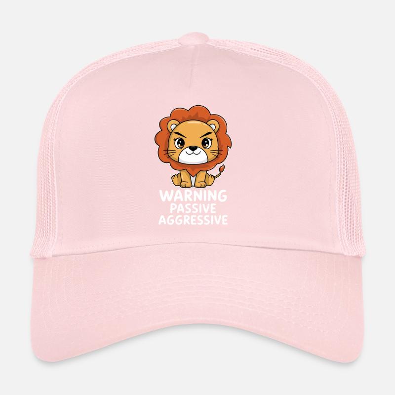 Warnung Vor Passiv Aggressivem Löwe Trucker Cap