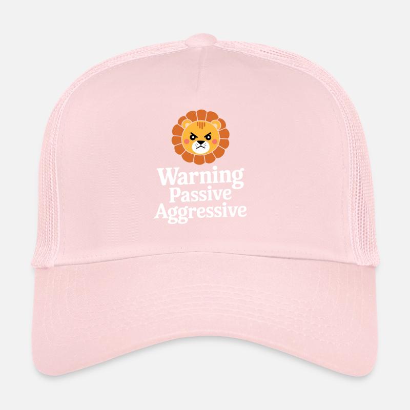 Warning Passive Aggressive Lion Trucker Cap