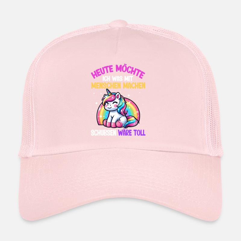 Heute möchte ich was mit Menschen machen Schubsen Trucker Cap