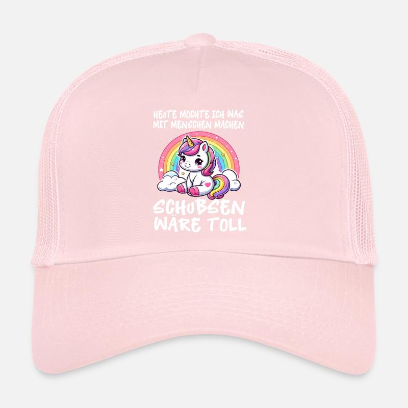 Heute möchte ich was mit Menschen machen Schubsen Trucker Cap