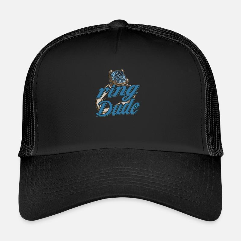 Ring Dude Ring Bearer Wedding Wedding Wedding Ring Trucker Cap