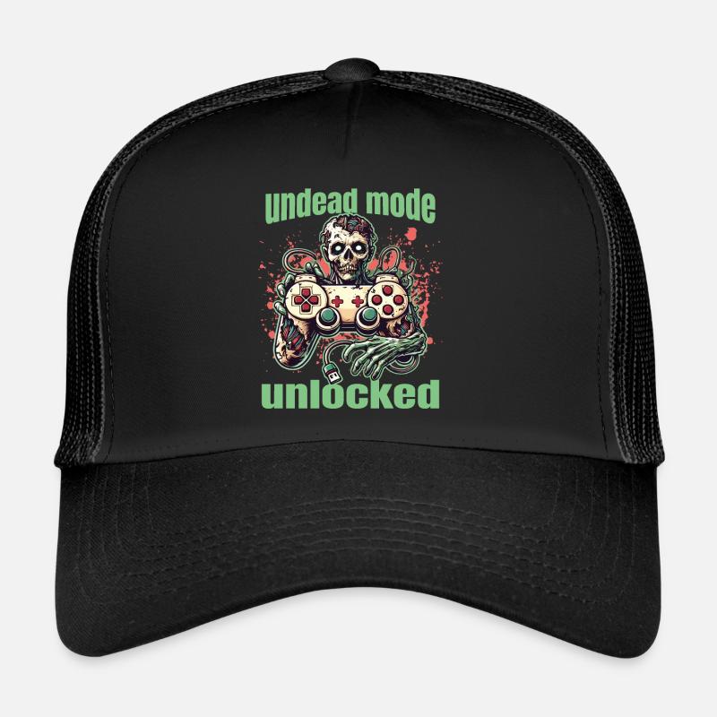 Zombie Gaming Controller: Undead Mode Trucker Cap