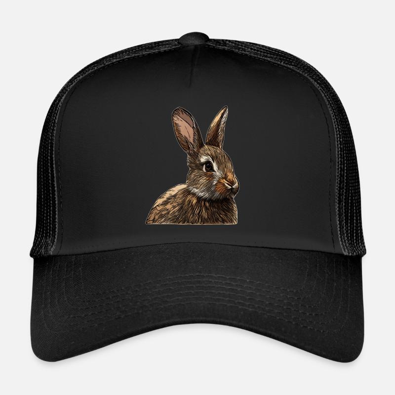 Visage de lapin animal design graphique Casquette trucker 