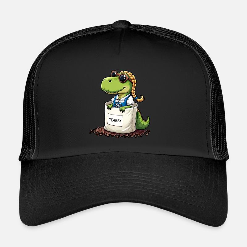 Tea Rex Dinosaurier traditionellen Dir Tee Trucker Cap