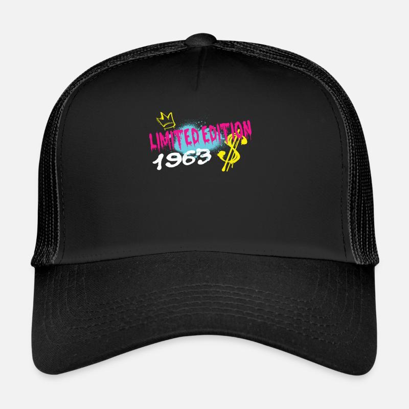 Edition Limitée 1963 Anniversaire Né 1963 Casquette trucker 