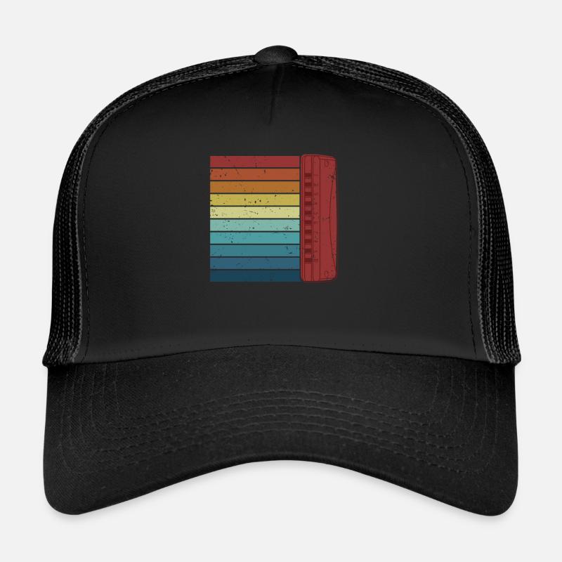 Harmoniciste rétro Harpe à bouche Harmonica harmonica Casquette trucker 